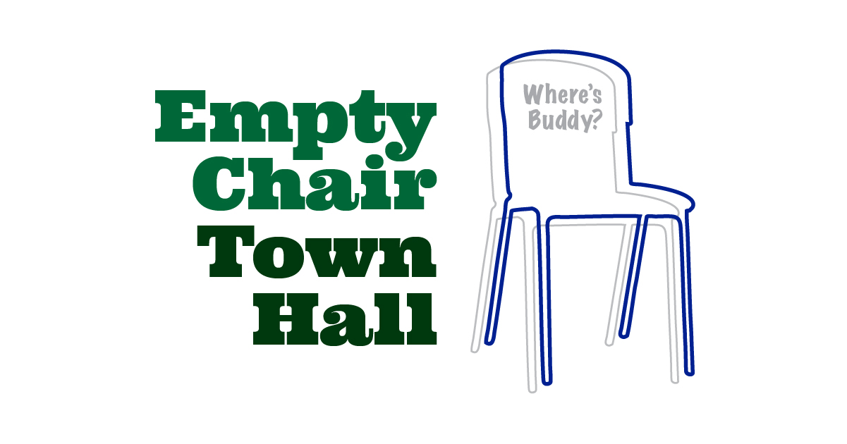 Buddy Carter Empty Chair Town Hall